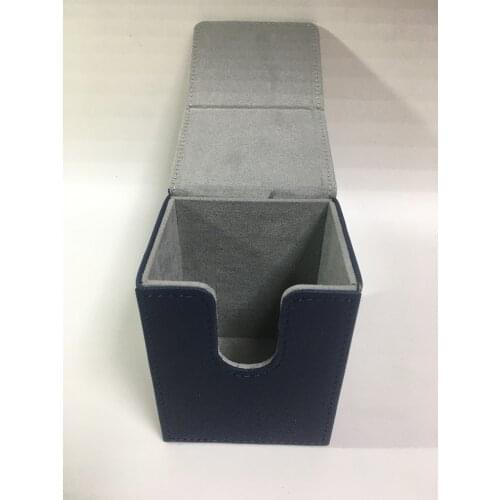 80+ Small Size Top-Loading Card Case Card Holder Deck Case Mtg Pokemon Yugioh Board Game TCG Box Deck Box :Dark Blue Color