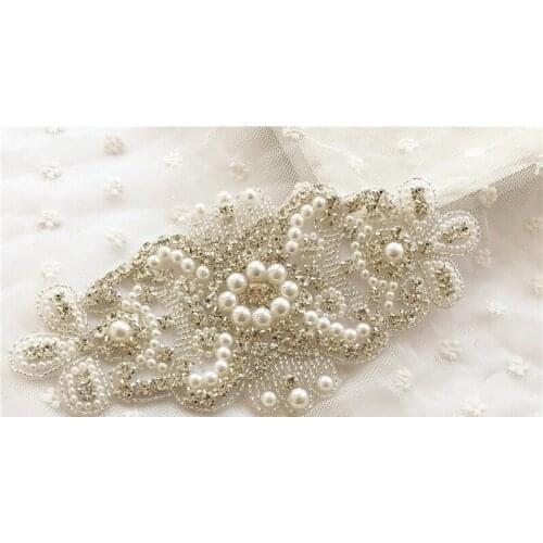 Wedding Dress Diamond Accessories hand beading sewing patches