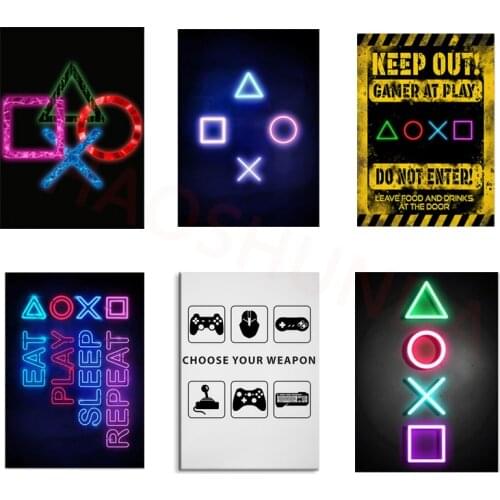 5D DIY Diamond Embroidery Playstation 5 Game Poster Canvas Handmade Mosaic Art Diamond Painting Cross Stitch Home Decoration