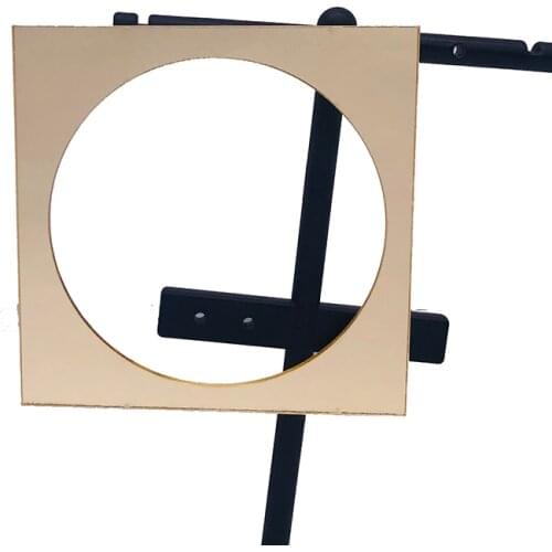 Free Shipping!Gold Mirror Acrylic Square Stud Earrings For Women