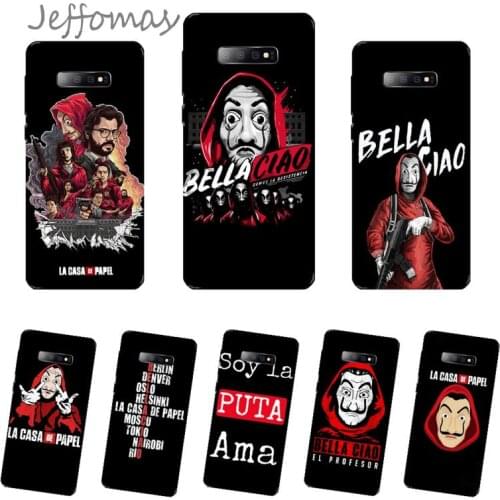 Spain TV Money Heist House Paper La Casa de papel Shell Phone Case For Samsung Galaxy S5 S6 S7 S8 S9 S10 S10e S20 edge plus lite