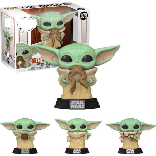 Star Wars pop Figam Yoda Baby #368 #370 # 378 #379 #398 Mandalorian Action Figure Dolls Bobble-Head Kawaill Modle toys for youth