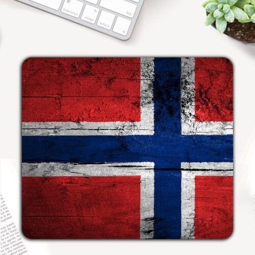 Norway Flag Printed Gaming Mouse Pad Gamer Computer Mousepad Game Keyboard Mice Mat
