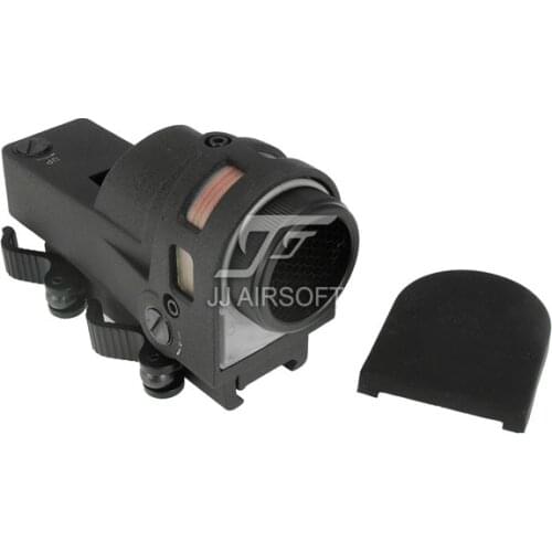 JJ Airsoft MEPRO M21 Red Dot Reflex Sight with killflash / Kill Flash (Black/Tan) Bulls Eye Reticle