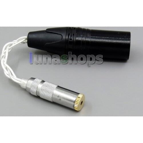 LN006064 Silver Shielding 4pin xlr Male to 2.5mm Balanced female audio adapter Converter cable for XDP-300r AMP etc