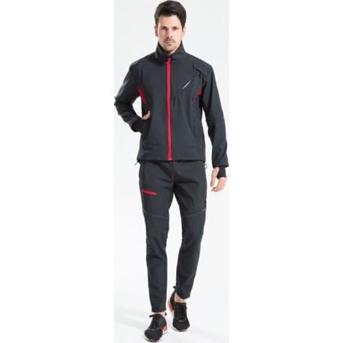 Winter Thermal Warm Jacket and Trousers Two Pieces Suit Outdoor Sport Clothing Windproof Waterproof Camping Cycling Set