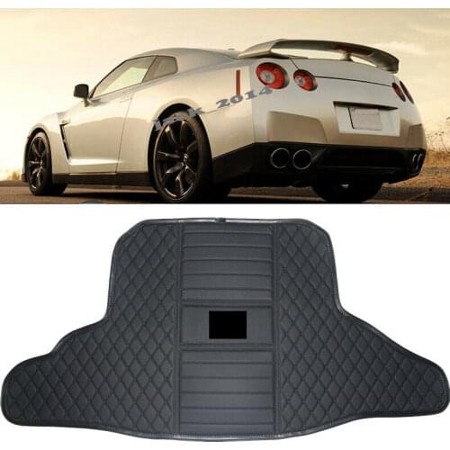 Rear Trunk Cargo Boot Liner Tray Carpet Floor Mats For Nissan GTR R35 2009-2017