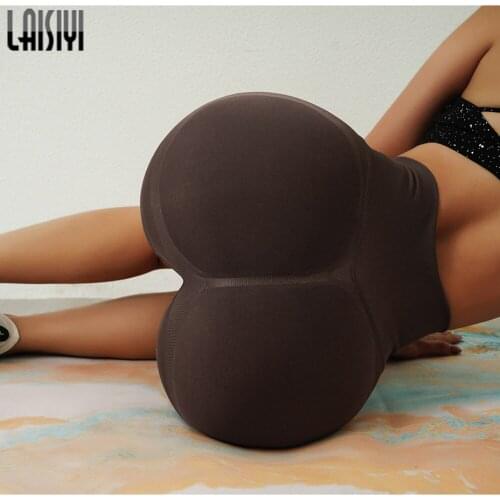 LAISIYI Short Leggings High Waist Workout Vital Seamless Fitness Leggings Scrunch Butt Sports Running Short Leggins Sport Women