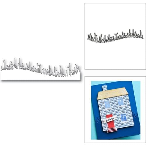 New Small Hill Grass Lawn Plant 2020 Metal Cutting Dies for DIY Scrapbooking and Card Making Decorative Embossing Craft No Stamp