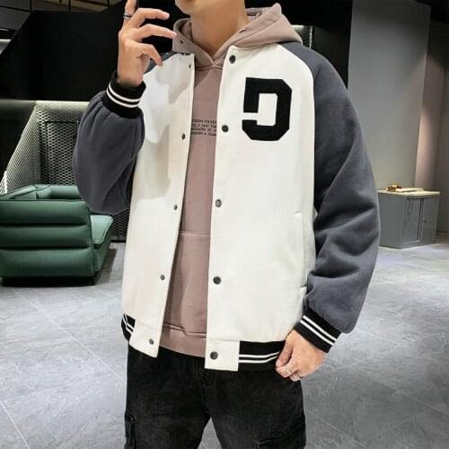 Jacket mens jacket baseball uniform 2020 new autumn and winter Korean version of the trend of youth casual all-match clothes