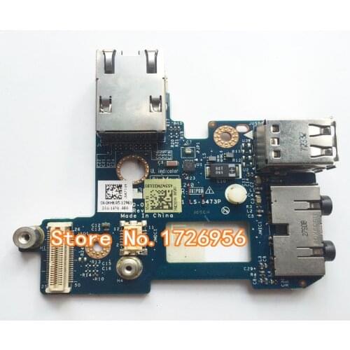 Original For Dell Latitude E6410 Ethernet Audio USB Port Board LS-5473P KHKG5 0KHKG5