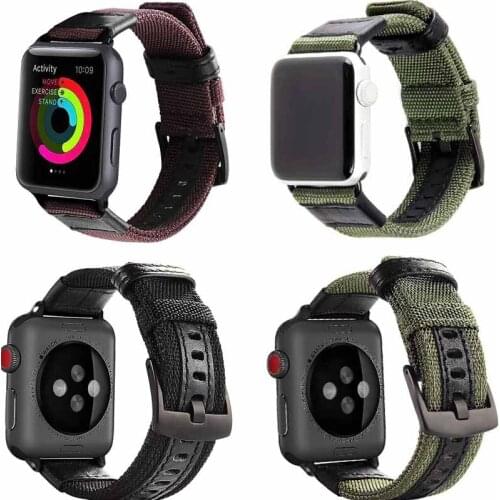 New nylon strap for apple watch nylon band SE series 6 5 42mm/38mm/44mm/40mm for iwatch wristband series 4 3 2 1