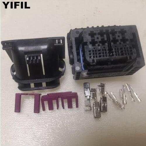 TE 32 Pin ECU Connector Plug With 3pcs Big Terminal And 6pcs Small Pins For BMW Benz 1-2208852-1 9 302 478 01
