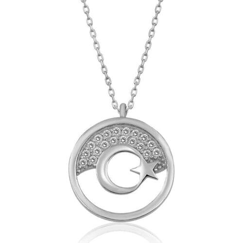 Tevuli 925 Sterling Silver Moon Star Women 'S Necklace