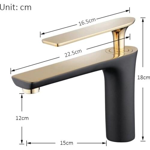 Vidric Matte Black Gold Brass Basin Faucet Hot Cold Water Mixer Tap Chrome Bathroom Toilet Sink Faucet Tap Torneira Banheiro