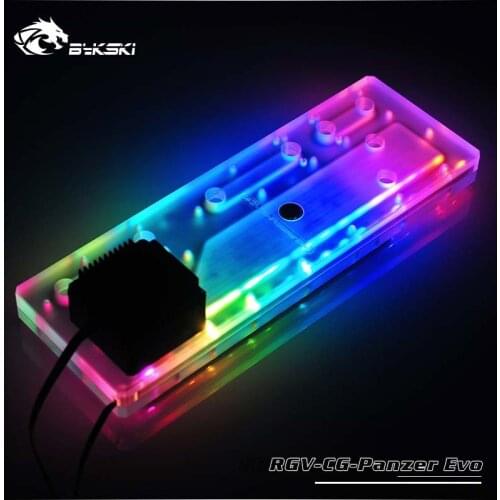 Bykski PC water cooling waterway plate channel integrated board for Cougar Panzer G Case,5V/12V RGV-CG-Panzer_Evo