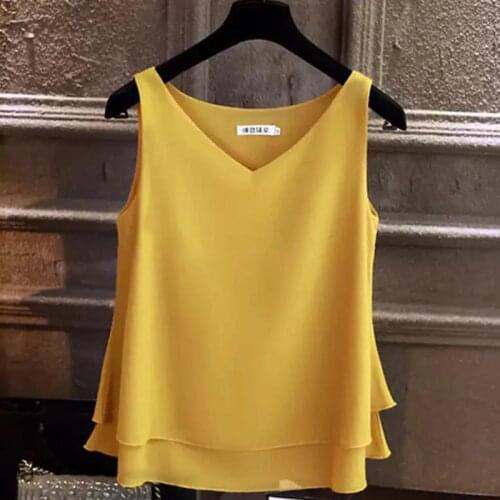 YUQI Womens Chiffon Blouses