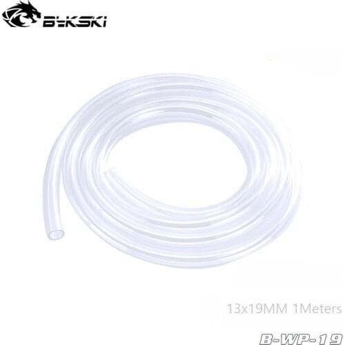1Meter Bykski PVC Hose Tube,DIY Split Water Cooling Transparent Soft Tube, Easy Install 13x19mm ,Drop Shipping ,B-WP-19