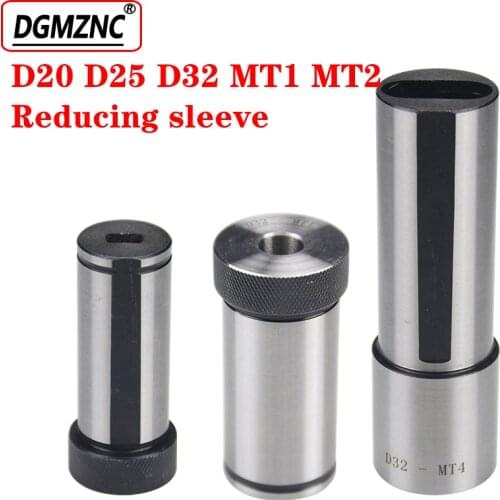 1PCS D20 D25 D32 MT1 MT2 MT3 Mechanical lathe Guide Reducing sleeves Seismic sleeves turning tools Auxiliary tool Taper shank