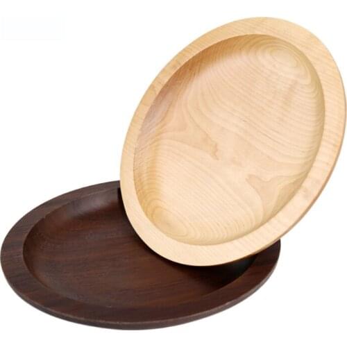 33cm whole wood salad plate/tea tray/fruit plate/Snacks/pastry/Western dish