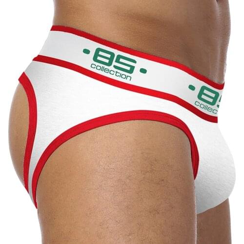 85 Brand Men Underwear jockstrap sexy Cotton Patchwork jock straps mens thongs and g strings cuecas panties gay Underwear 173