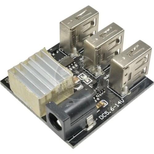 9V 12V to 5V 8A 3 USB DC-DC Step Down Power Transformer Voltage Converter Regulator Power Supply Charging Board for Power Bank