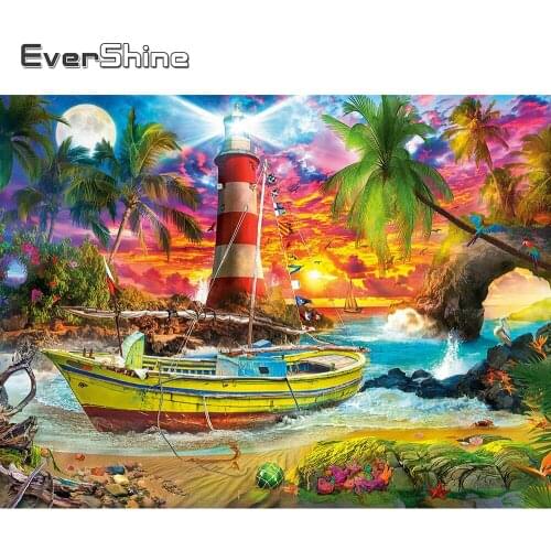 Evershine Diamond Painting Full Square Drill Landscape Diamond Embroidery Full Set Scenery Cross Stitch Mosaic Diamond Paintings