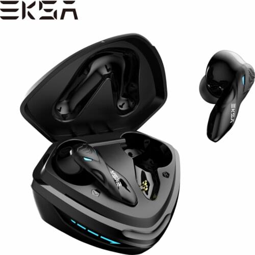 EKSA GT1 TWS Ture Wireless Gaming Headset Earbuds 38ms Low Latency Bluetooth 5.0 Wireless Headphones with Mic Dual Mode Earphone