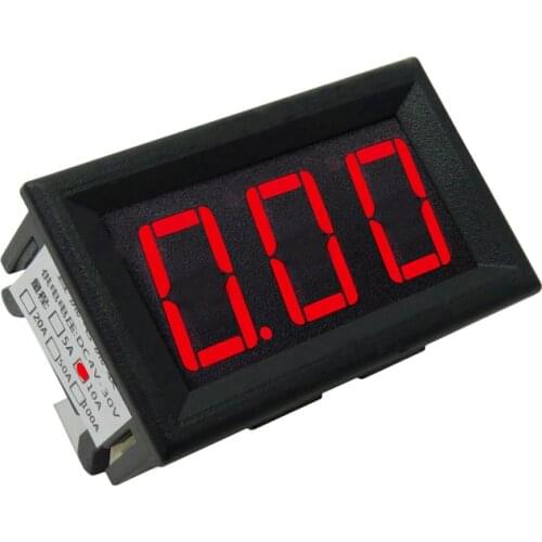 0.56" Digital Ammeter 0-10A Four Lines current red
