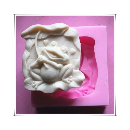 Frog shape Silicone mold Handmade soap mould DIY tools resin clay craft decoration mold