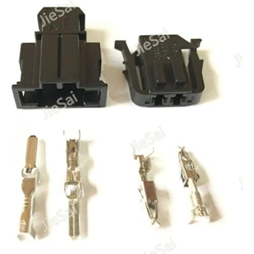 Female Male Automotive Connector 2 Pin ABS Sensor Wire Harness Connector Socket For VW Golf Plug