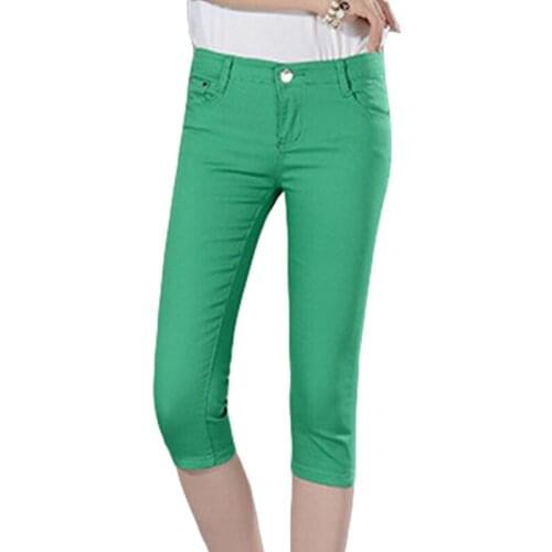 HZCX FASHION Women's Denim Capri Pants