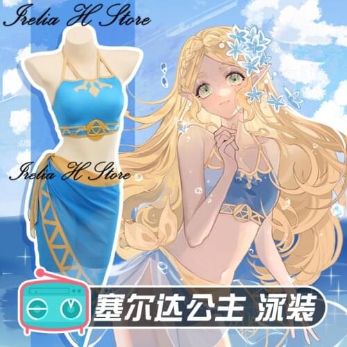 Irelia H Store Fan Aat Princess Swimsuit Cosplay Costume Summer Swimwear Anime Swimsuit