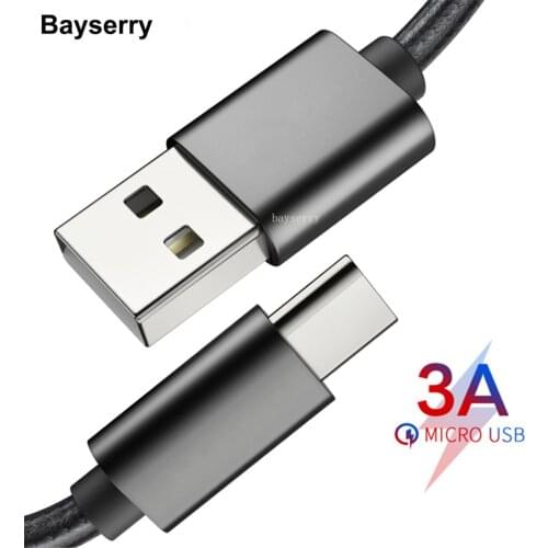 Bayserry USB Type C Cable for Samsung S9 S10 Fast Charge Mobile Phone USB C Cable for Xiaomi Mi 9 Redmi Note 8 USB Charging Wire