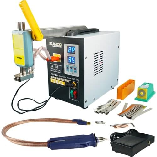 KKmoon Spot Welder Battery Pulse Welding Soldering Equipment with Magnetic Telescopic Arm & Removeable Welding Pen Machine