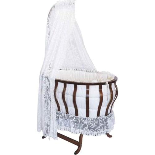 Ladybug Crib Walnut Lux Tulip Filet Lace Beech Tree Kansasorejen Madde İçermez