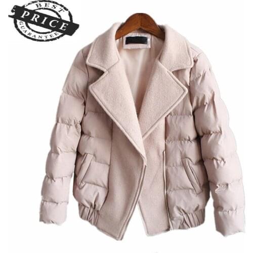 2021 New Arrival Early Spring Womens Down Cotton Jackets Feminine Fashion Winter Warm Coat Office Ladies Clothing LWL221