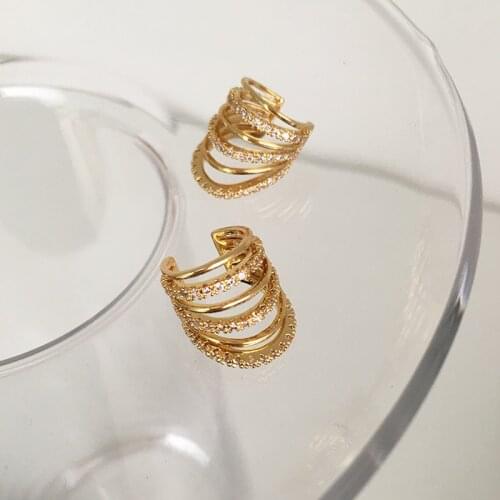 Trendy Punk Gold Metal Ear Cuff Ear Clip for Women No Pierced C Shape Geometric Small Earcuff Ear Wrap Earcuff Clips Jewelry