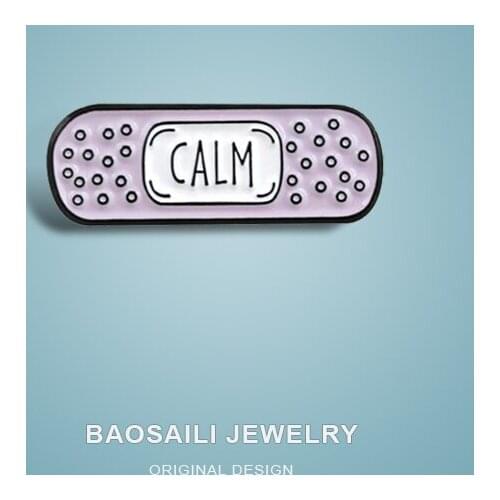 Fashionable Cartoon New Badge Creative English Slogan Color Lovely Band-Paste Brooch Modelling Enamel Label Pins
