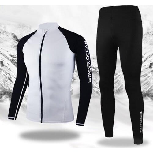 RTAAN diving suit mens split quick drying surfing snorkeling swimsuit long sleeve sunscreen free diving wetsuit Scuba Diving