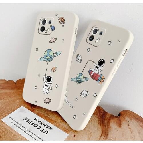 Planet Square Soft Case For Xiaomi Mi 11 lite Ultra 11i 10T 9T Pro Lite 10 10S 9 8 lite Pro Poco F2 X2 F3 Pro Phone Cover Case