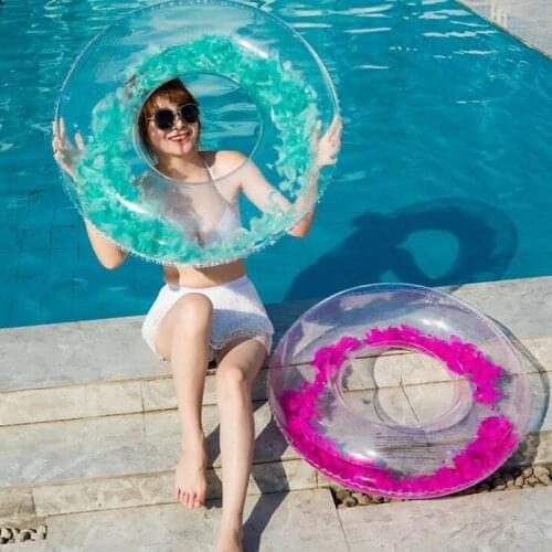 Inflatable Donut Swimming Ring Pool Float Toy Circle Beach Sea Party Inflatable Mattress Water Adult Kid