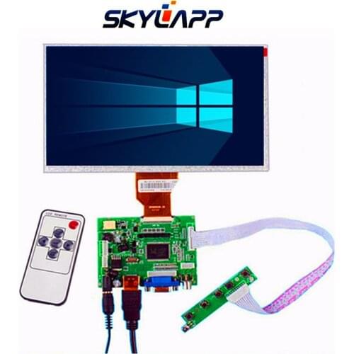 New 7''inch LCD Raspberry Pi 3 LCD Display Screen Matrix TFT Monitor AT070TN90 + HDMI VGA AV Input Driver Board Controller