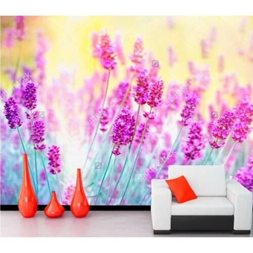 Custom wallpaper for walls 3d,Color lavender papel de parede,living room sofa TV wall bedroom kitchen photo wallpaper murals