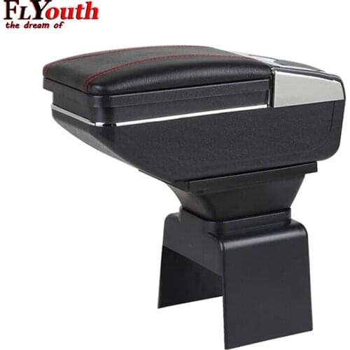 For Peugeot 307/Citroen Elysee 307 2004 To 2013 Car Armrest Box Center Storage Box With Cup Holder Ashtray Arm Rest Rotatable