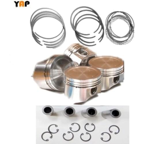 Engine Piston&piston Ring FOR FITNISSAN KA24DE TRUCK D22 URVAN E25 VE24 2.4L 16V STD 12033-5V110 12033-VJ260 A2010-5V110 2002