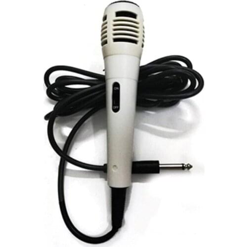 Wired Microphone Metal Handheld Mic with 3 Meters Cable for Home Theater System Amplifier DVD Player for Karaoke Singing Meeting