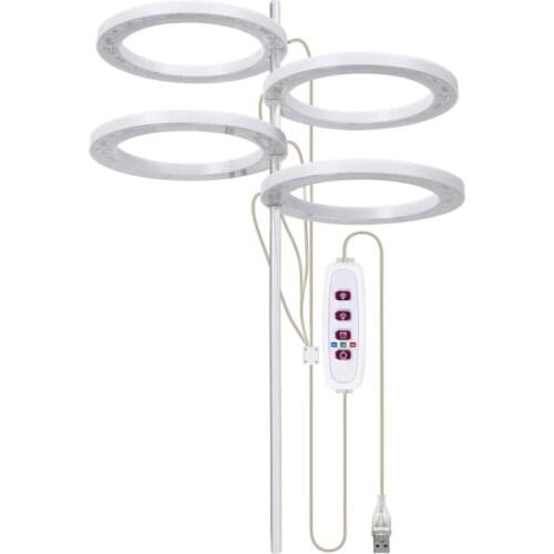 Dropshipping LED Grow Light Full Phyto Grow Lamp USB Phytolamp Plants Growth Lighting Indoor Professional Plant Light Angel Ring