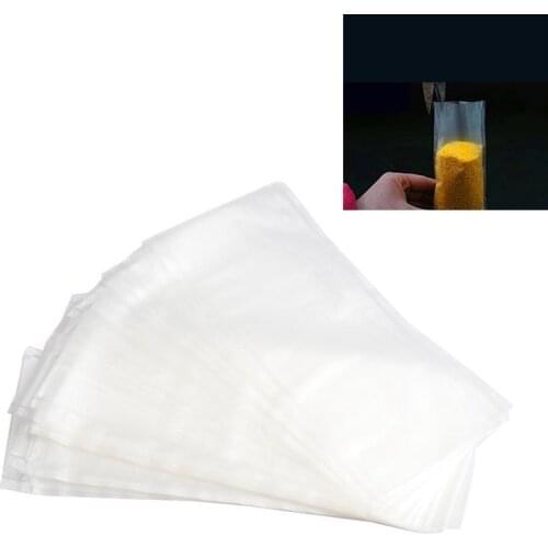 50 Pieces PVA Bag for Carp Fishing 7*14cm 6*12cm 5*10cm Water Dissolving Carp Fishing Bait Feeder Bag Fishing Accessories