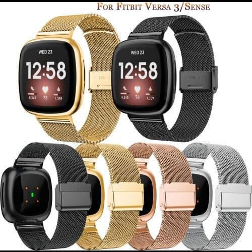 Strap For Fitbit Versa 3/Sense luxury Milan Bracelet Strap For Fitbit Versa3 sport Milan Fashion Strap Wristbands Accessory